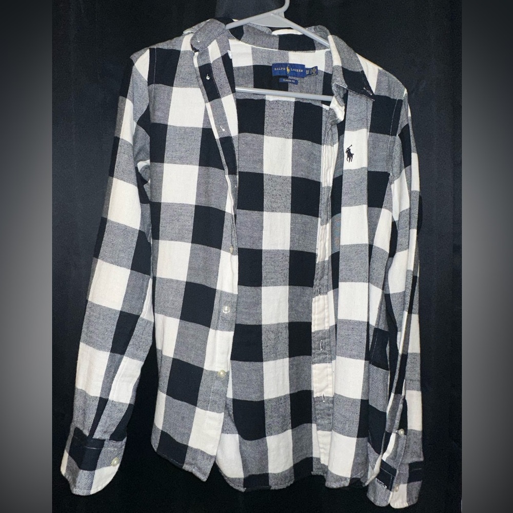 Ralph Lauren Women’s XS Black and White Flannel